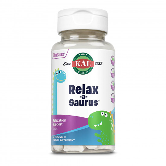 KAL Relax-a-Saurus - 30 chewable Grape (Пошкоджена етикетка) 2024-11-0024