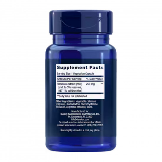 Life Extension Rhodiola Extract 250mg - 60 veg caps (До 01.27) 2024-11-0517