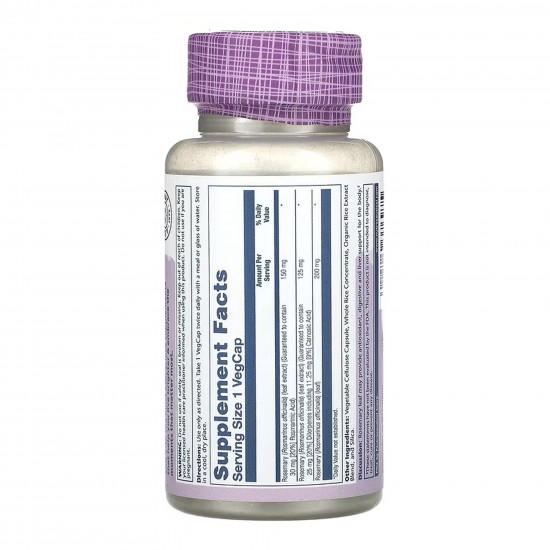 Solaray Rosemary 275mg - 45 vcaps 2023-10-6779