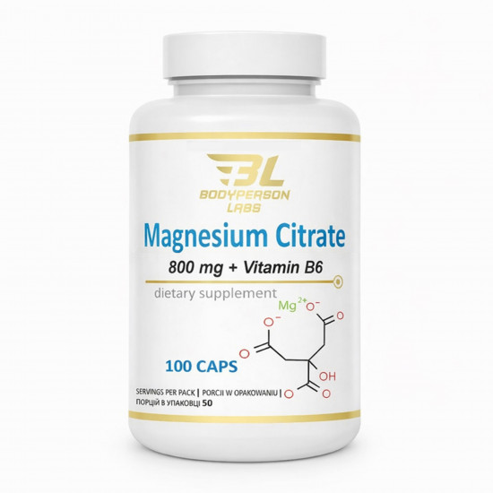 Bodyperson Labs Magne B6 800mg - 100caps 2022-10-2821