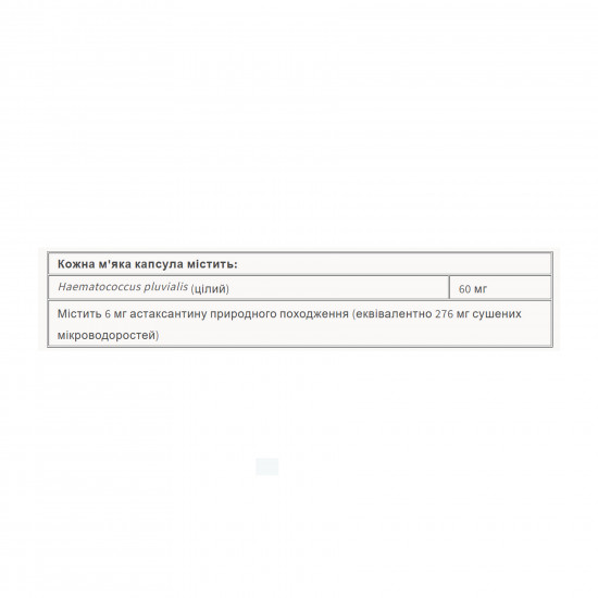 Natural Factors Astaxanthin 6 mg - 60 softgels 2023-10-6547