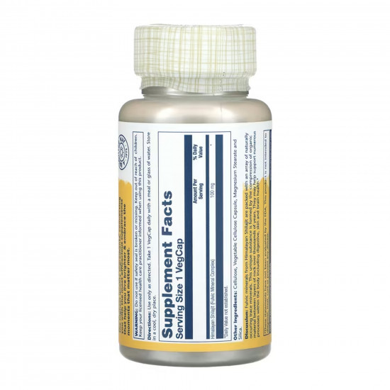 Solaray Fulvic Minerals 100mg - 30 vcaps 2023-10-7162