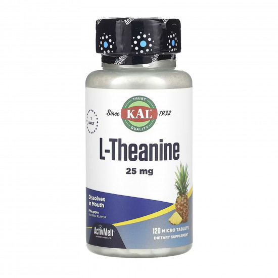 KAL L-Theanine 25 mg - 120 tabs 2023-10-6397