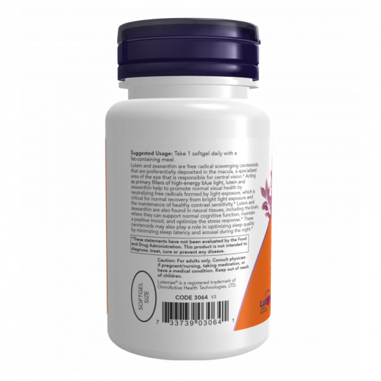 Now Foods Lutein & Zeazanthin - 60 sgels 2022-10-1419