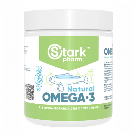 Stark Pharm Natural Omega 3 - 180caps (Повреждена пломба+крышка) 2024-11-0195