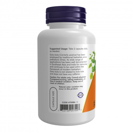 Now Foods Gotu Kola 450mg - 100 vcaps 2022-10-0710