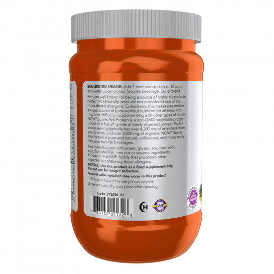 Now Foods Pea Protein - 340g Unflavored 2022-10-2588