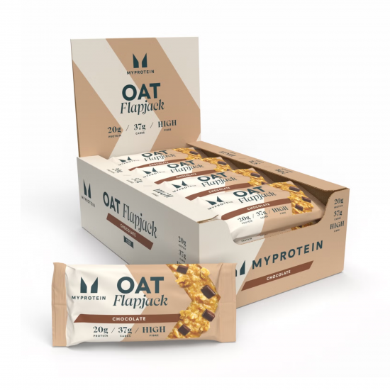 Myprotein Oat Flapjack - 12x80g Chocolate (Пошкоджена упаковка) 2024-11-0420