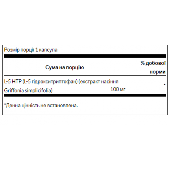 Swanson Ultra 5-HTP 100 mg - 60 caps 100-61-7666951-20