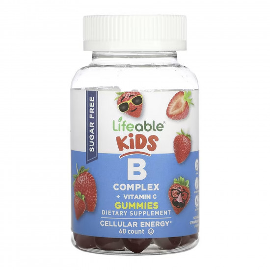 Lifeable B Complex + Vitamin C Kids Sugar Free - 60 gummies 2023-10-7293
