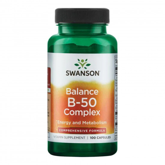 Swanson Balance B-50 Complex - 100 caps 100-84-9950975-20 Swanson Balance B-50 Complex - 100 caps 100-84-9950975-20