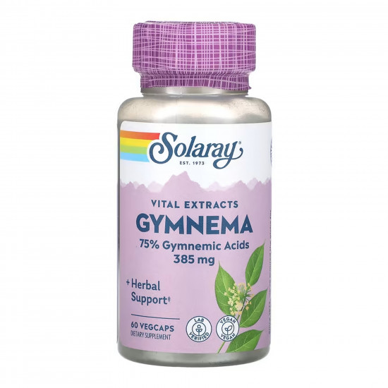 Solaray Gymnema 385mg - 60 vcaps 2023-10-6781