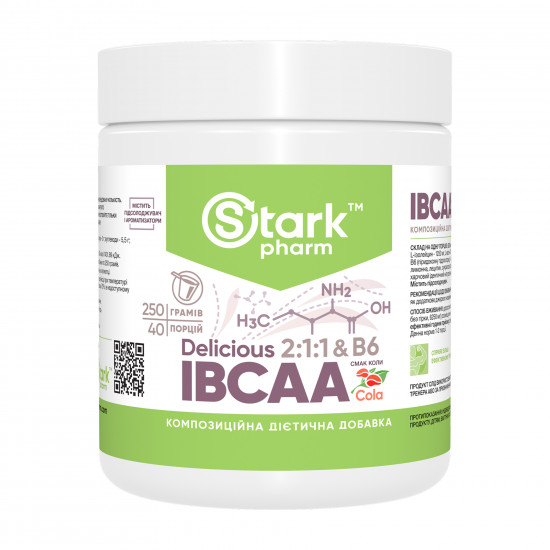 Stark Pharm IBCAA 2-1-1 Vit B6 - 250g Cola 2023-10-6010