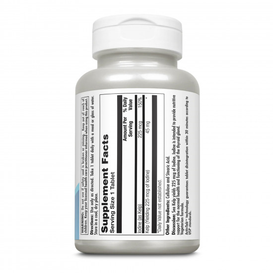 KAL Kelp Iodine 225mcg - 250 tabs 2023-10-2165
