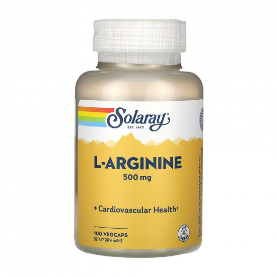 Solaray L-Arginine Free Form 500mg - 100 vcaps 2023-10-6971