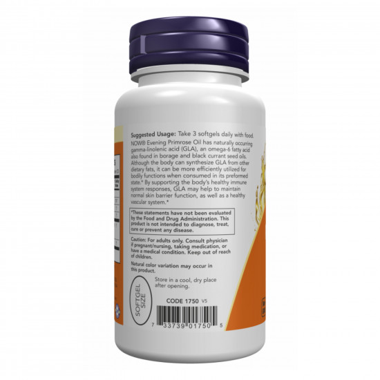 Now Foods Evening Primrose 500mg - 250 sgels 2022-10-2378