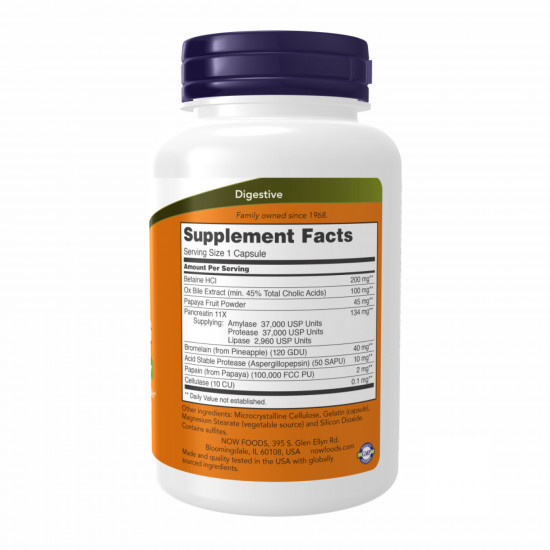 Now Foods Super Enzyme - 90 caps (Пошкоджена банка) 2024-11-0248