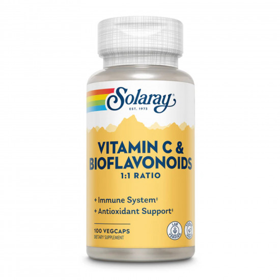 Vitamin C & Bioflavonoids 1:1 500mg - 100 vcaps Vitamin C & Bioflavonoids 1:1 500mg - 100 vcaps