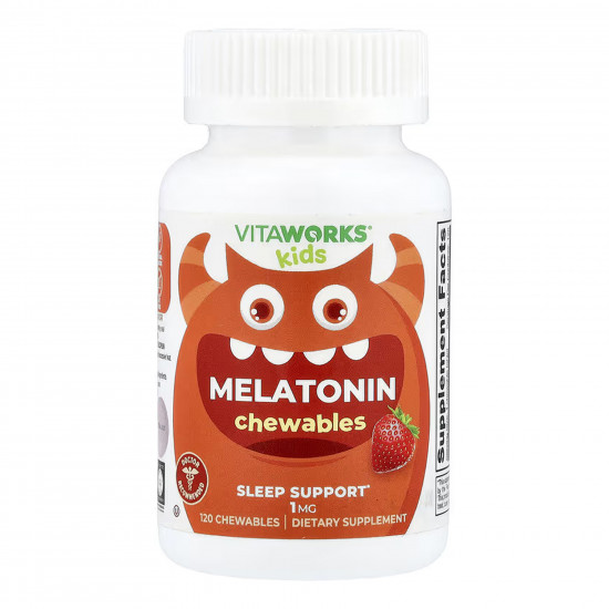 Lifeable VitaWorks Kids Melatonin 1 mg - 120 chewables 2023-10-7246