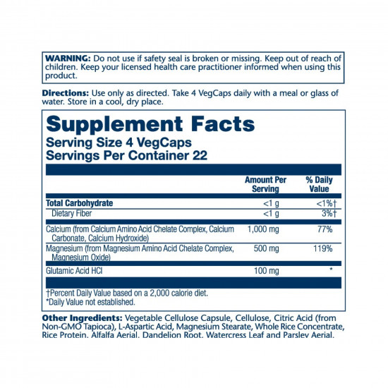 Solaray Calcium & Magnesium, AAC 2:1 - 90 caps 2023-10-4429
