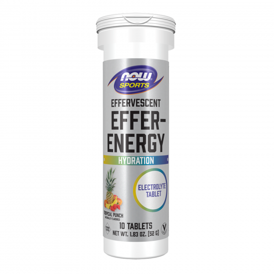 Now Foods Effer-Energy Effervescent - 10 tabs Tropical Punch 2023-10-7449