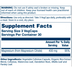 Magnesium Citrate 400mg - 90 vcaps (Пошкоджена банка)