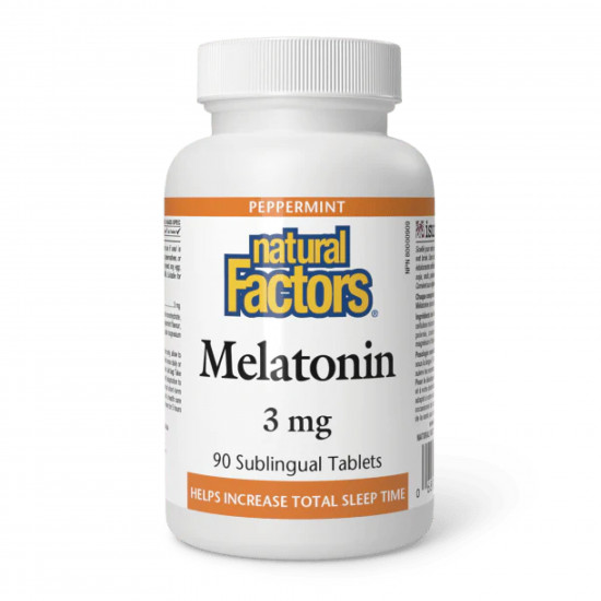 Natural Factors Melatonin 3mg - 90 tabs 2023-10-5749