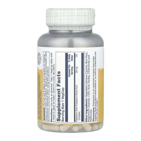 Solaray Potassium 99mg - 200 vcaps 2024-11-0249