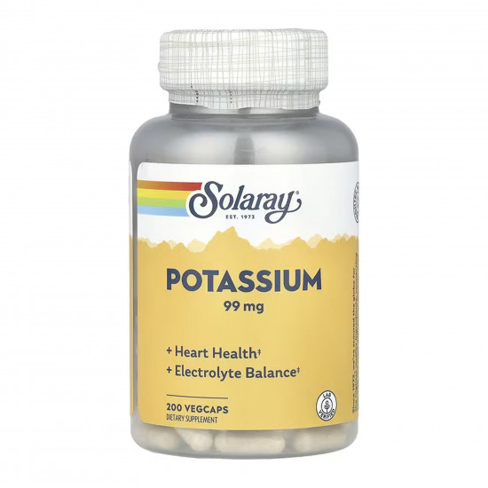 Solaray Potassium 99mg - 200 vcaps 2024-11-0249