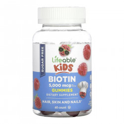 Biotin 5,000mcg Kids Sugar Free - 60 gummies