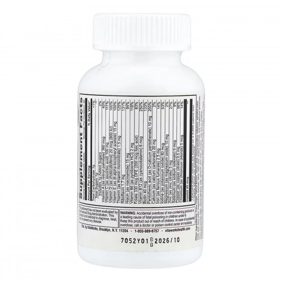 Lifeable VitaWorks Kids Multivitamin with Iron - 120 chewables 2023-10-7247