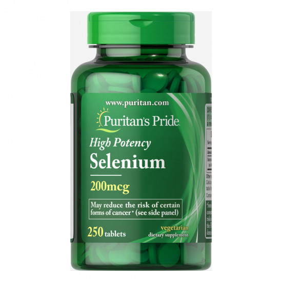 Puritans Pride Selenium 200mg - 250tabs 100-75-6730840-20