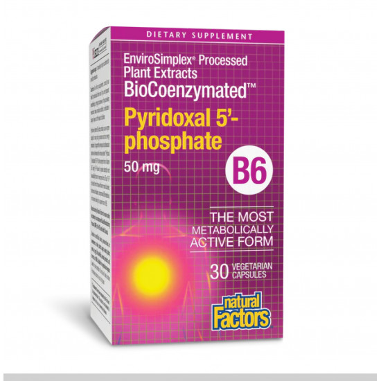 BioCoenzymated Pyridoxal 5'-phosphate 50mg - 30 vcaps BioCoenzymated Pyridoxal 5'-phosphate 50mg - 30 vcaps