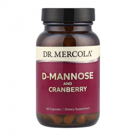Dr. Mercola D-Mannose and Cranberry Extract - 60 caps (До 10.26+Повреждена крышка) 2024-11-0086