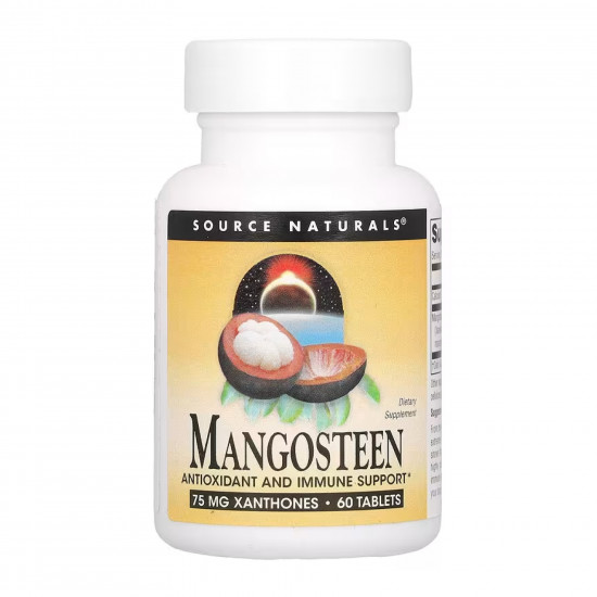 Source Naturals Mangosteen 75mg - 60 tabs (Пошкоджена етикетка) 2024-11-0199