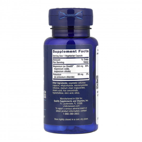 Life Extension Potassium with Extend-Release Magnesium - 60 vcaps 2023-10-6815