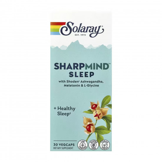 Solaray SharpMind Nootropics Sleep - 30 vcaps 2023-10-6973