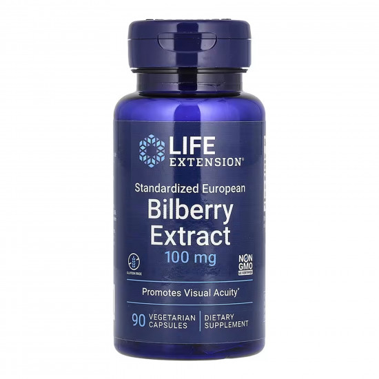 Life Extension Standardized European Bilberry Extract 100 mg - 90 vcaps 2023-10-6353