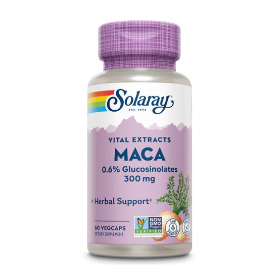 Solaray Maca Root Extract 300mg - 60 vcaps 2023-10-2121