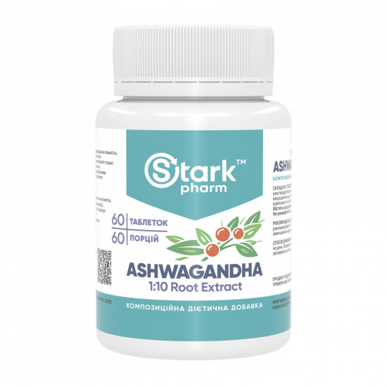Ashwagandha 1:10 Root Extract 500mg - 60 tabs Ashwagandha 1:10 Root Extract 500mg - 60 tabs