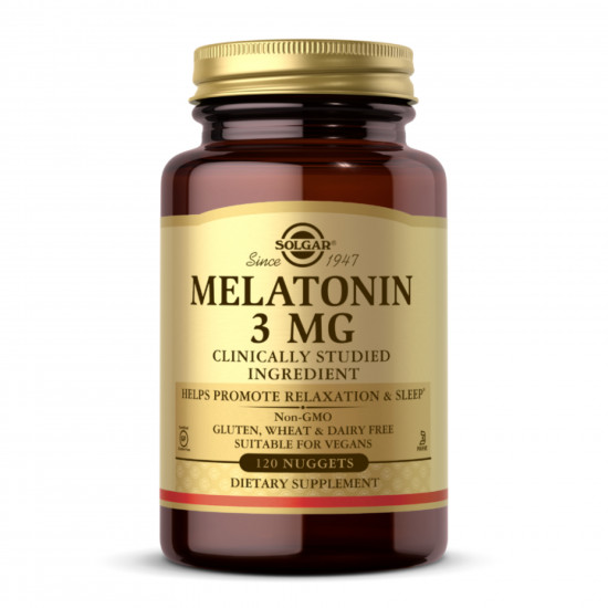 Solgar Melatonin 3mg - 120 nuggets 100-61-0148255-20