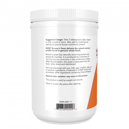 Now Foods Brewer's Yeast Powder - 454g 2022-10-2592