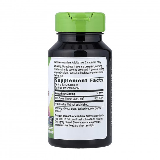 Nature's Way Red Clover Blossoms/Herb - 100 vcaps 2023-10-6401