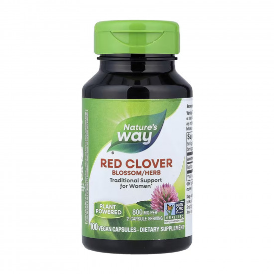 Nature's Way Red Clover Blossoms/Herb - 100 vcaps 2023-10-6401