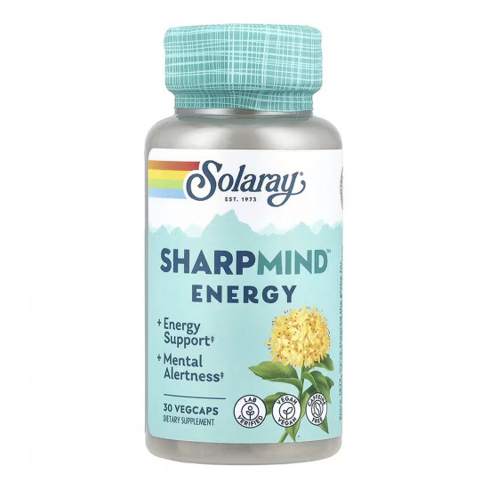 Solaray SharpMind Nootropics Energy - 30 vcaps 2024-11-0251