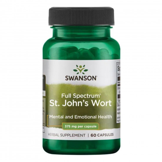 Swanson St. John's Wort 375mg - 60caps 100-79-5898761-20
