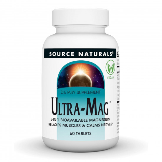 Source Naturals Ultra-Mag Magnesium Complex - 60 tabs (Пошкоджена банка) 2023-10-7886