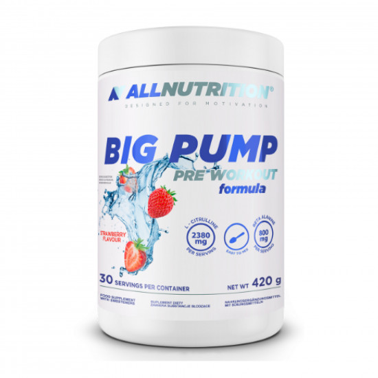 Allnutrition Big Pump Pre Workaut Formula - 420g Strawberry 2022-09-0459