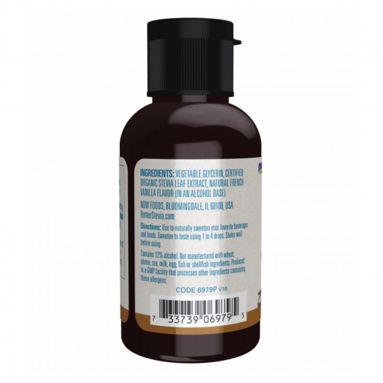 Now Foods Better Stevia Liguid - 59ml Vanilla 2022-10-1374