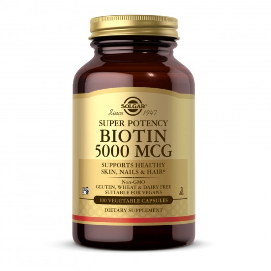 Solgar Biotin 5000mcg - 100 vcaps 2022-10-1984